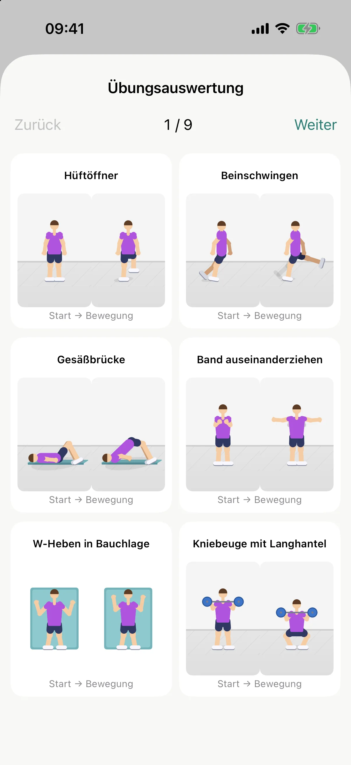 Krafttraining, dem du folgen kannst.